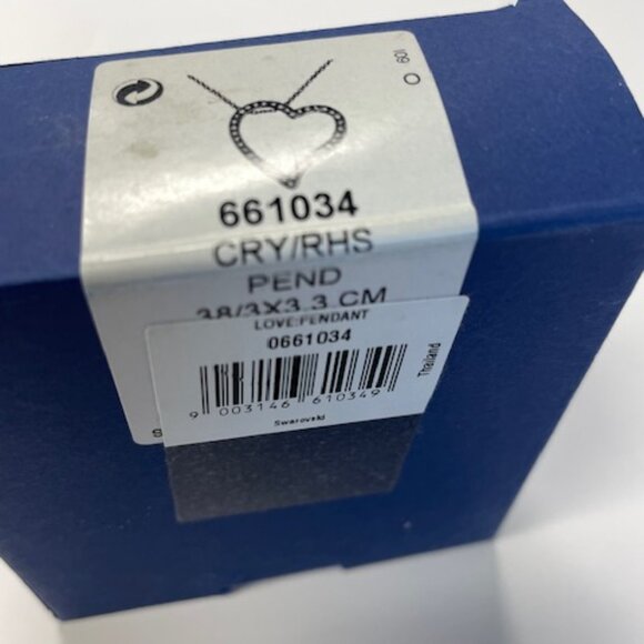 Swarovski Open Heart Crystal Necklace - Picture 3 of 3